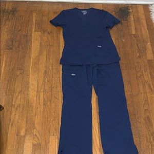 Scrub set in navy blue by Cherokee